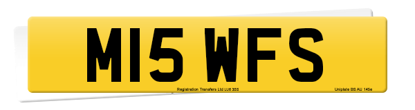 Registration number M15 WFS